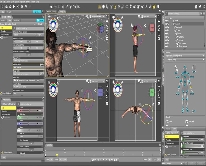 Daz3d interface