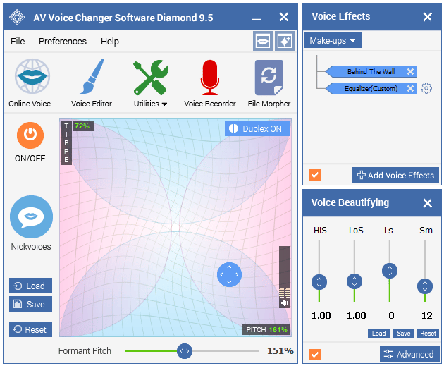 AV Voice Changer Software Diamond Interface