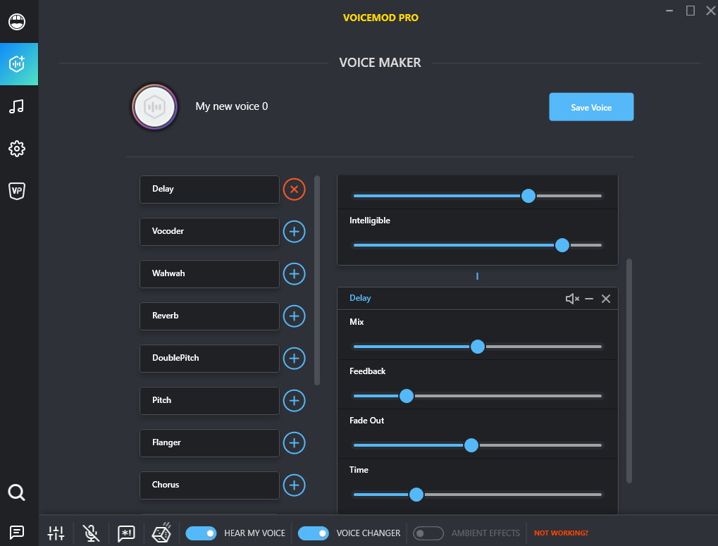 Voicemod interface