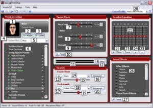 Morphvox Pro interface