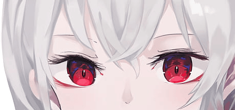 Red VTuber eyes