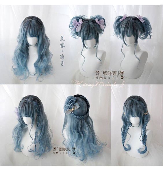 Blue Hairstyle Ideas For VTuber models