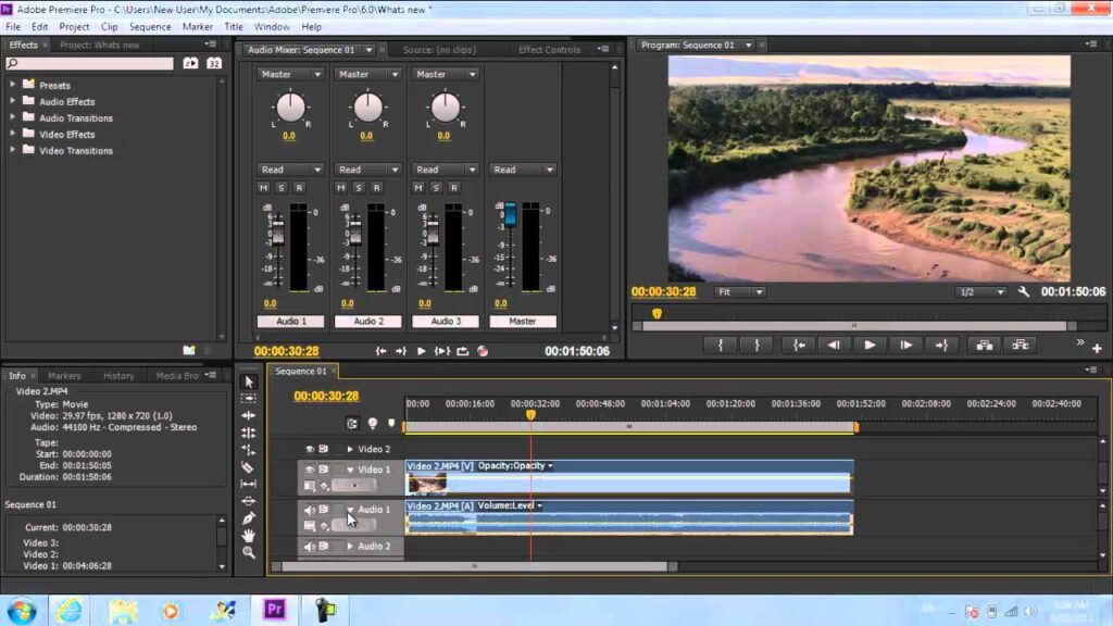Adobe Premiere Pro interface
