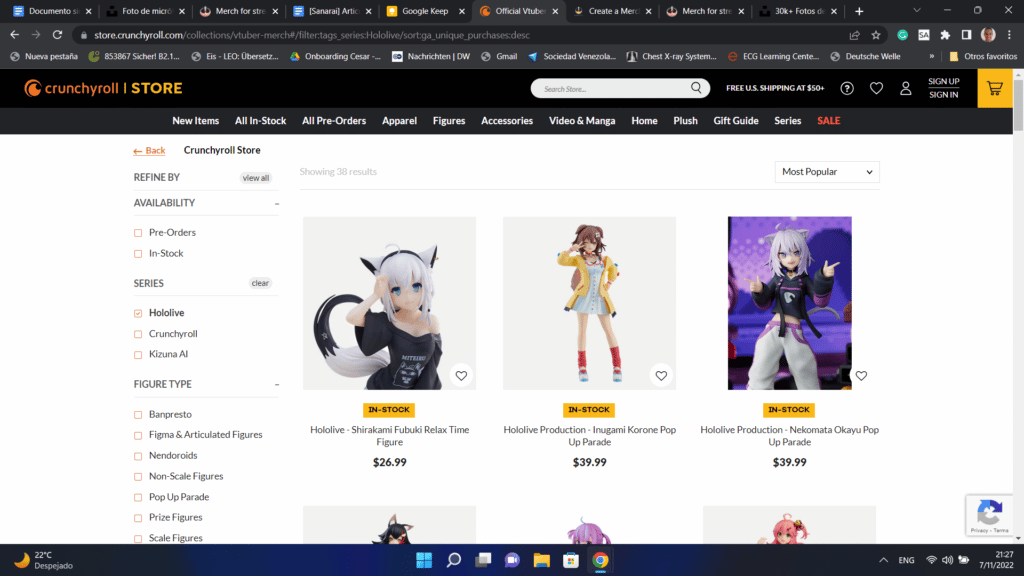 Crunchyroll store