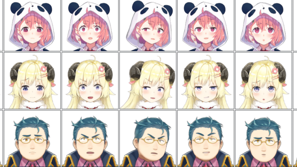 VTuber expressions