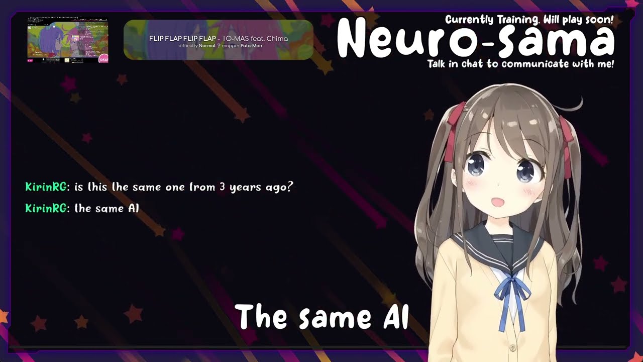 Neuro-sama playing osu on her Twitch debut stream
