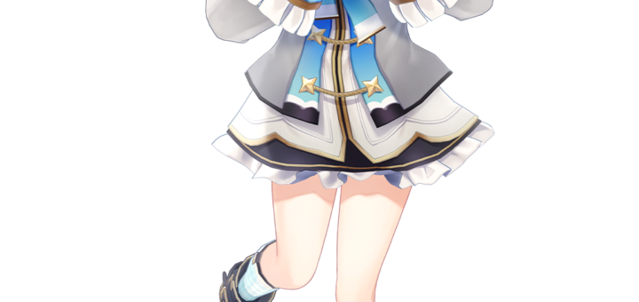 Amane Kanata Hololive angel VTuber model with gradient pink and blue-green hair, halo, and wings