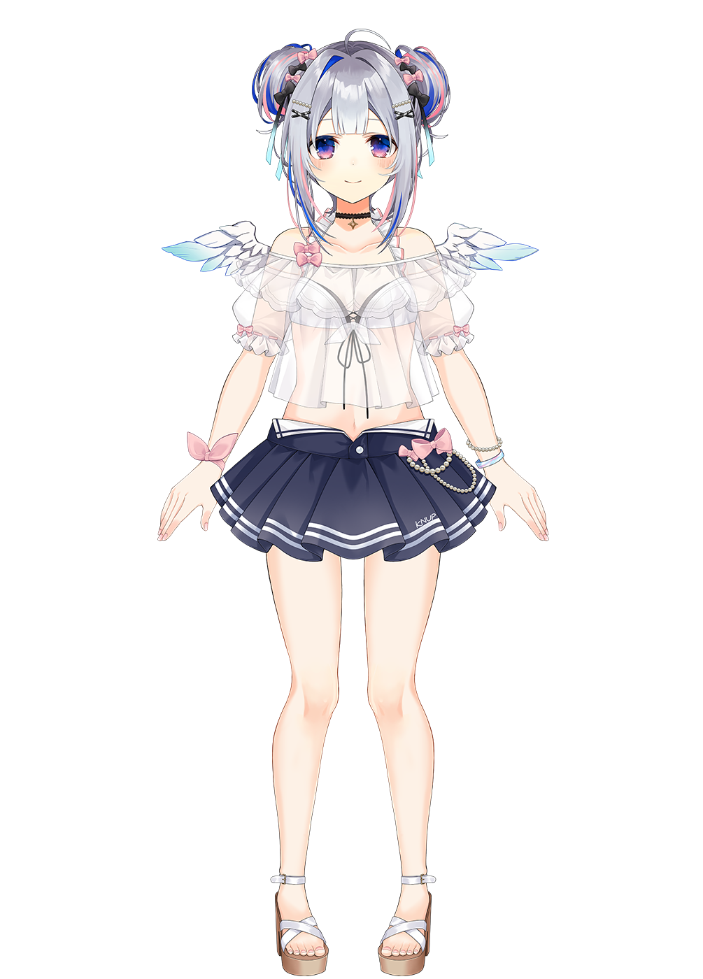 Amane Kanata Hololive gen 4 angel design with halo and wings from her official key visual