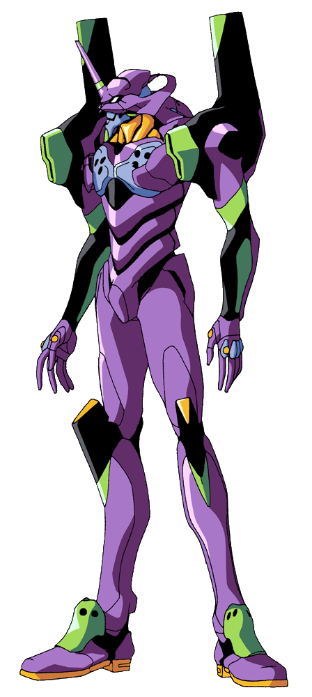Evangelion Unit 01 official design from Neon Genesis Evangelion 90s anime