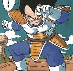 Vegeta official character art from Dragon Ball, half of the iconic Vegeta and Bulma anime couple