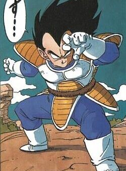 Vegeta official character art from Dragon Ball, half of the iconic Vegeta and Bulma anime couple