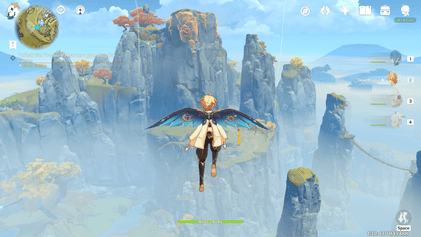 Genshin Impact open world gameplay screenshot