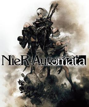 NieR Automata official cover art of 2B the android protagonist