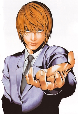 Light Yagami holding a potato chip in Death Note, the potato chip anime quote scene