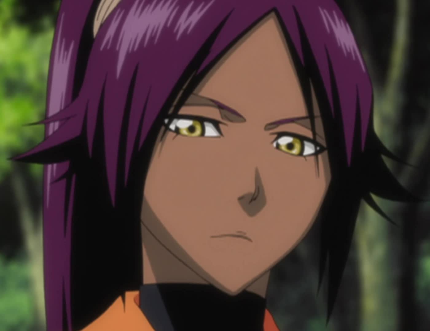 Yoruichi Shihouin from Bleach, one of the best Black anime characters