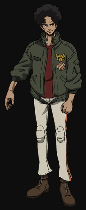 Gearless Joe in the ring from the Megalo Box boxing anime key visual