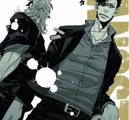 Worick and Nicolas on the cover art for the anime Gangsta