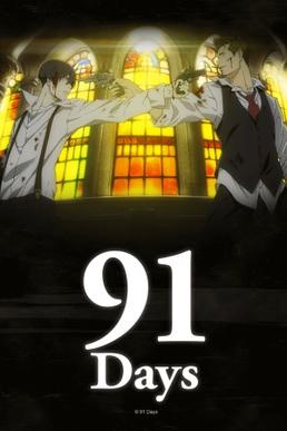 Key art poster for the mafia anime 91 Days