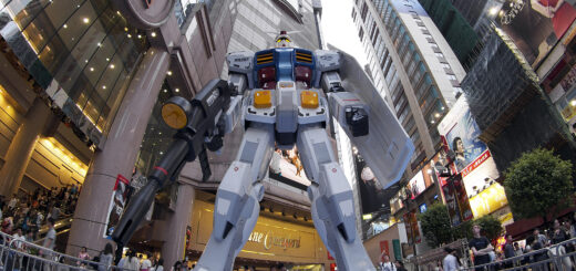 Life-size RX-78-2 Gundam statue from Mobile Suit Gundam, an iconic mecha anime robot