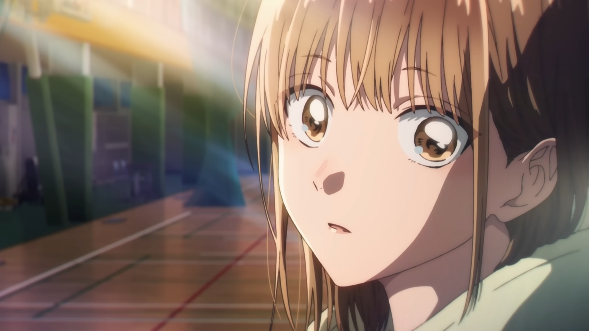 Blue Box character Chinatsu Kano the basketball star in an anime screenshot from the series