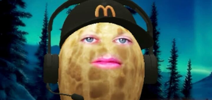 The Burnt Peanut VTuber, the motion captured 3D peanut avatar used by the top Twitch streamer.