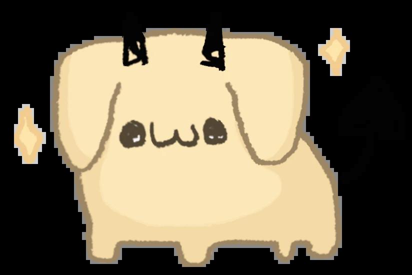 Cerber VTuber Cerby true hellhound form official chibi art