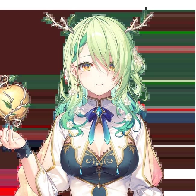 Ceres Fauna official Hololive English Council 2D model art with antler horns