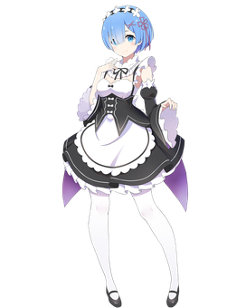 Rem the blue haired maid from Re:Zero