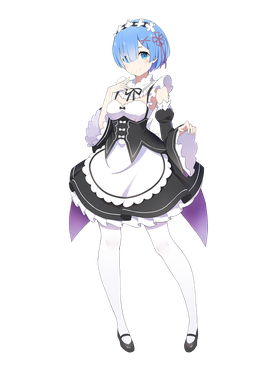 Rem the blue haired maid from Re:Zero