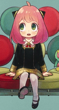 Anya Forger cute waku waku face from Spy x Family