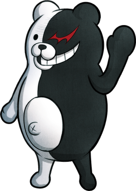 Monokuma the black and white bear from the Danganronpa anime
