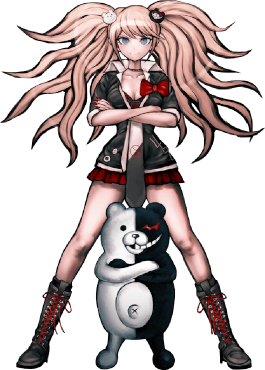 Junko Enoshima the mastermind villain of the Danganronpa Hope's Peak saga