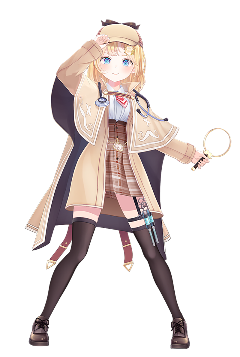 Amelia Watson Hololive English detective VTuber official model art