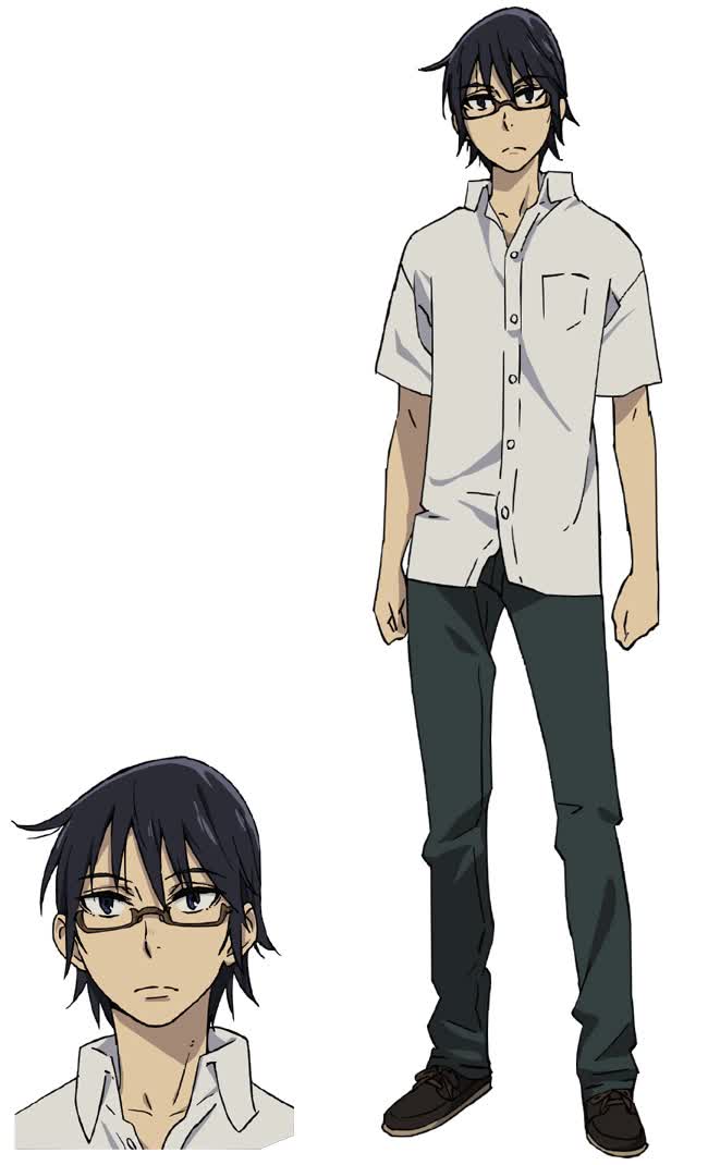 Satoru Fujinuma adult character design from the Erased anime