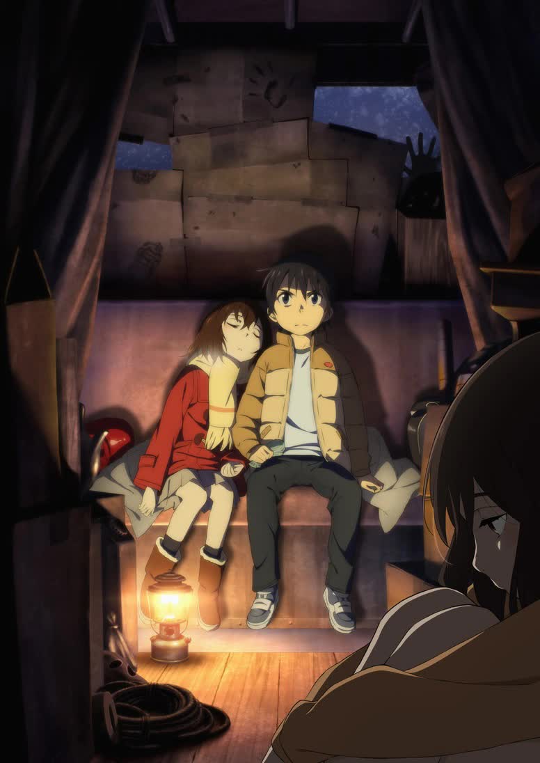 Snowy 1988 setting key visual from the Erased anime