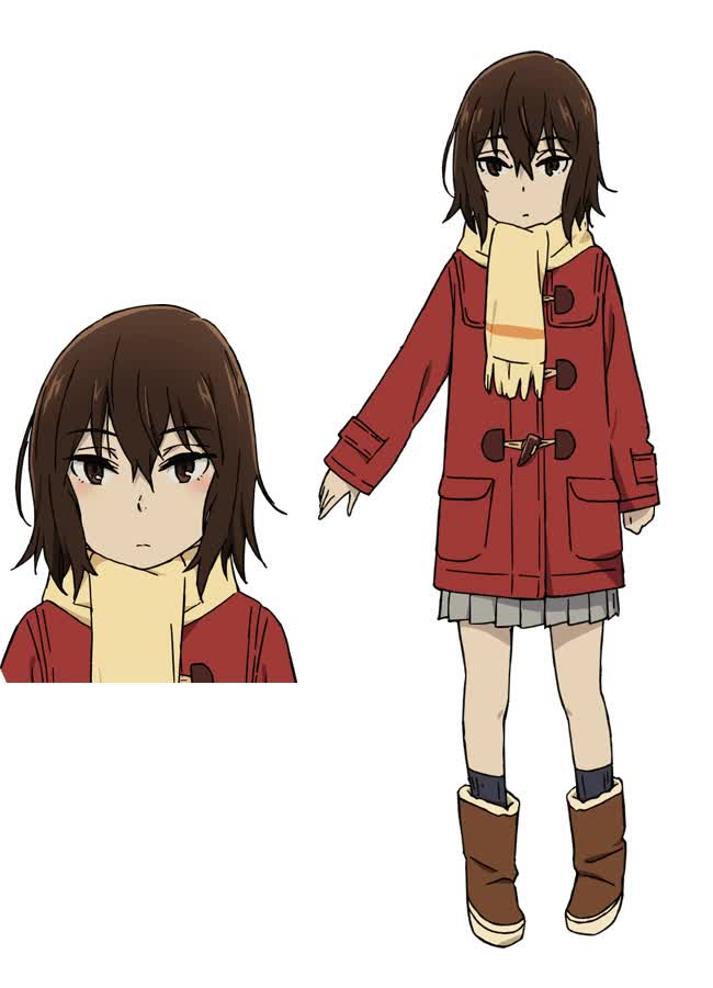 Kayo Hinazuki character design from the Erased anime