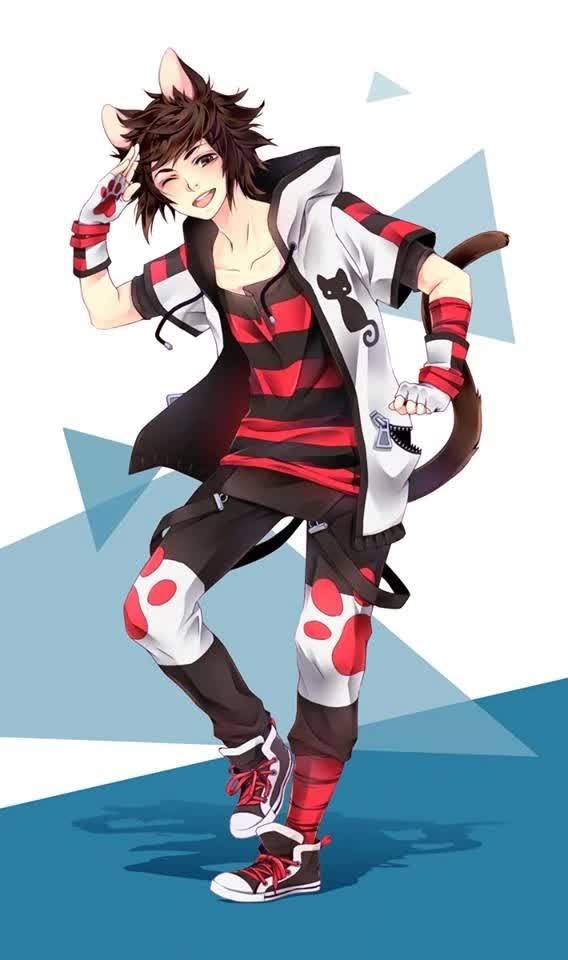 Fisky German catboy VTuber founder of CatboyFarm model art