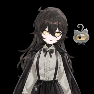 Grimmi VTuber icon from her time signed under the Mythic Talent agency.