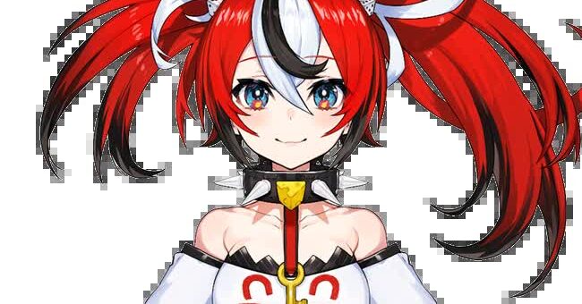Hakos Baelz Hololive English chaos rat VTuber model with red and white hair, rat ears, and Mr. Squeaks mascot