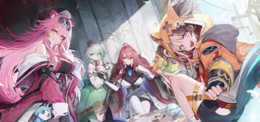 Hololive Justice full roster key visual with Elizabeth Rose Bloodflame, Gigi Murin, Cecilia Immergreen, and Raora Panthera