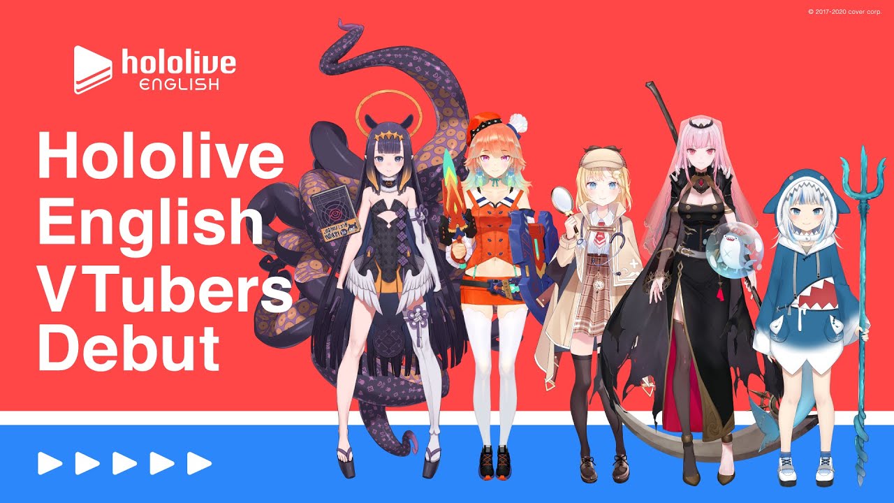Hololive Myth members full roster with Gawr Gura Mori Calliope Takanashi Kiara Ninomae Inanis and Amelia Watson
