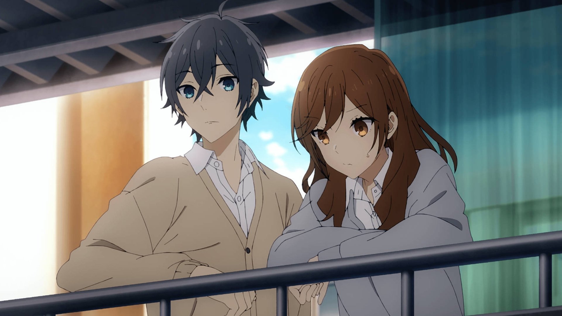 Hori and Miyamura in a quiet moment from Horimiya The Missing Pieces