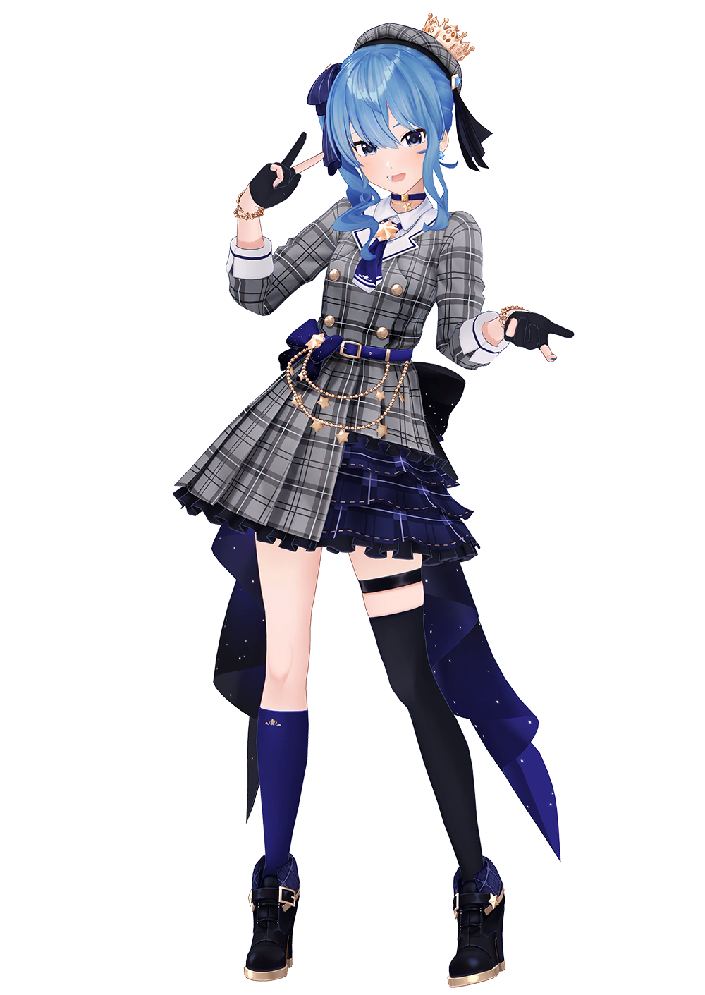 Suisei Hololive 3D idol model