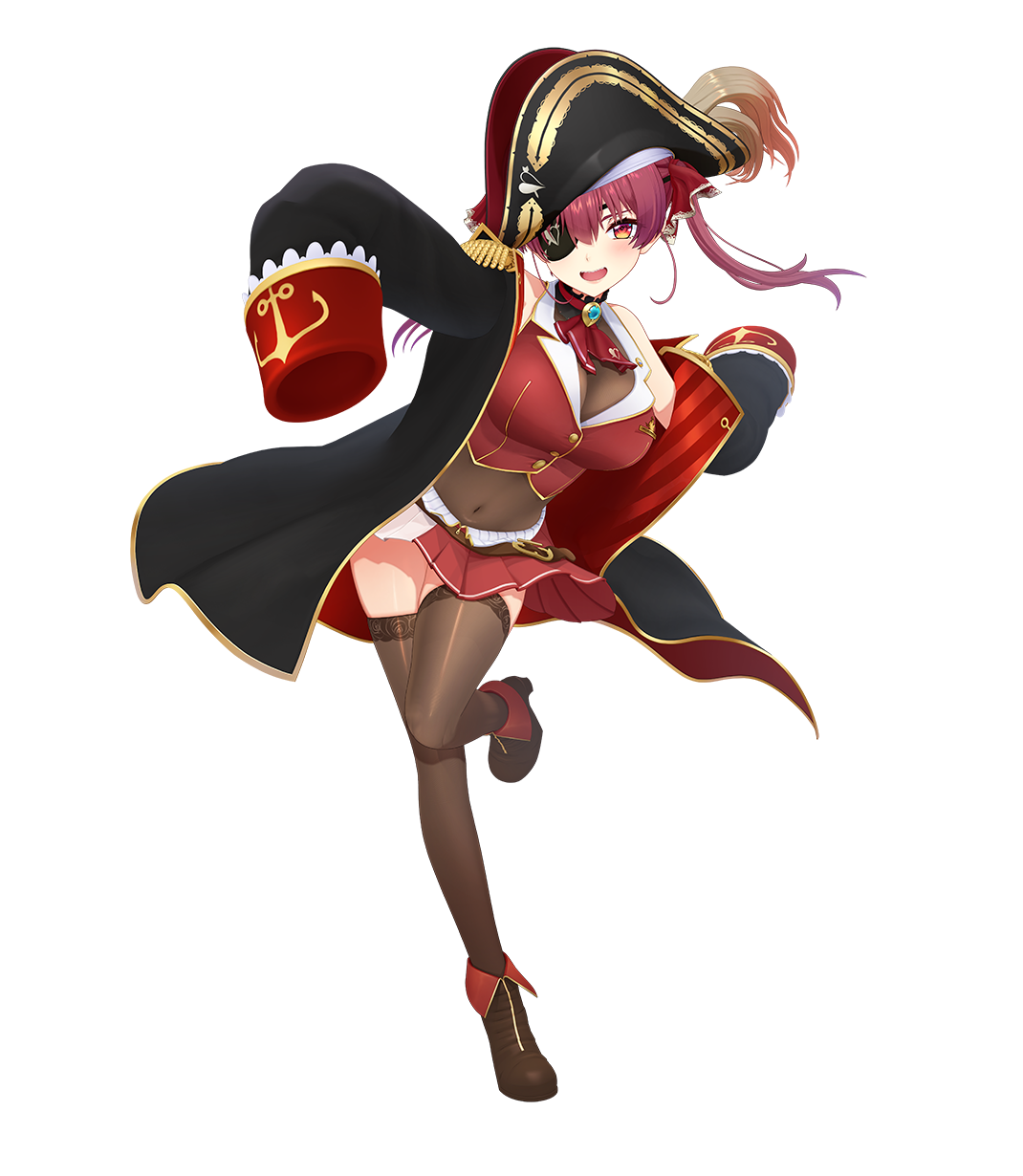 Houshou Marine VTuber pirate captain official 2D model