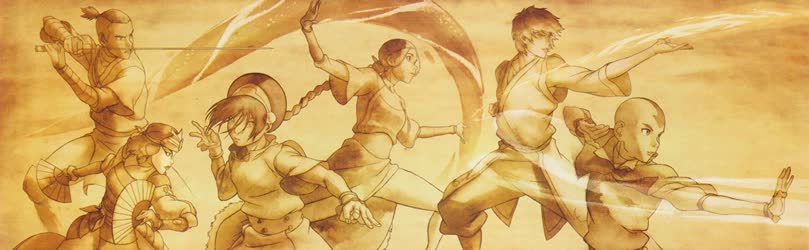 Avatar The Last Airbender Team Avatar group Aang Katara Sokka Toph