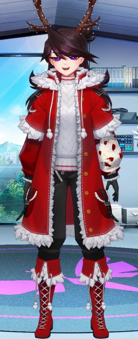 Jaiden VTuber model showing an expressive reaction face during a Twitch stream