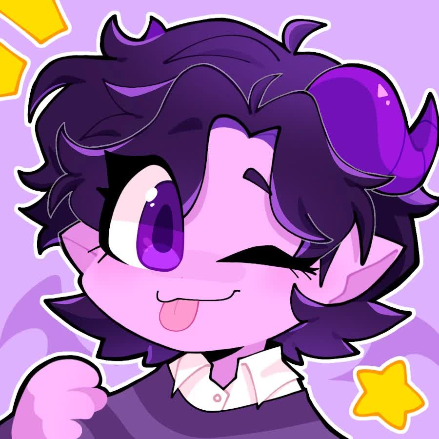 Jelly Bean rigged VTuber model chibi art winking with tongue out