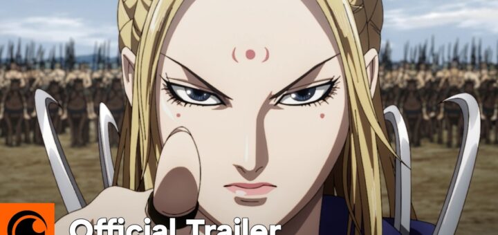 Kingdom anime official key visual with Li Xin and the Qin army