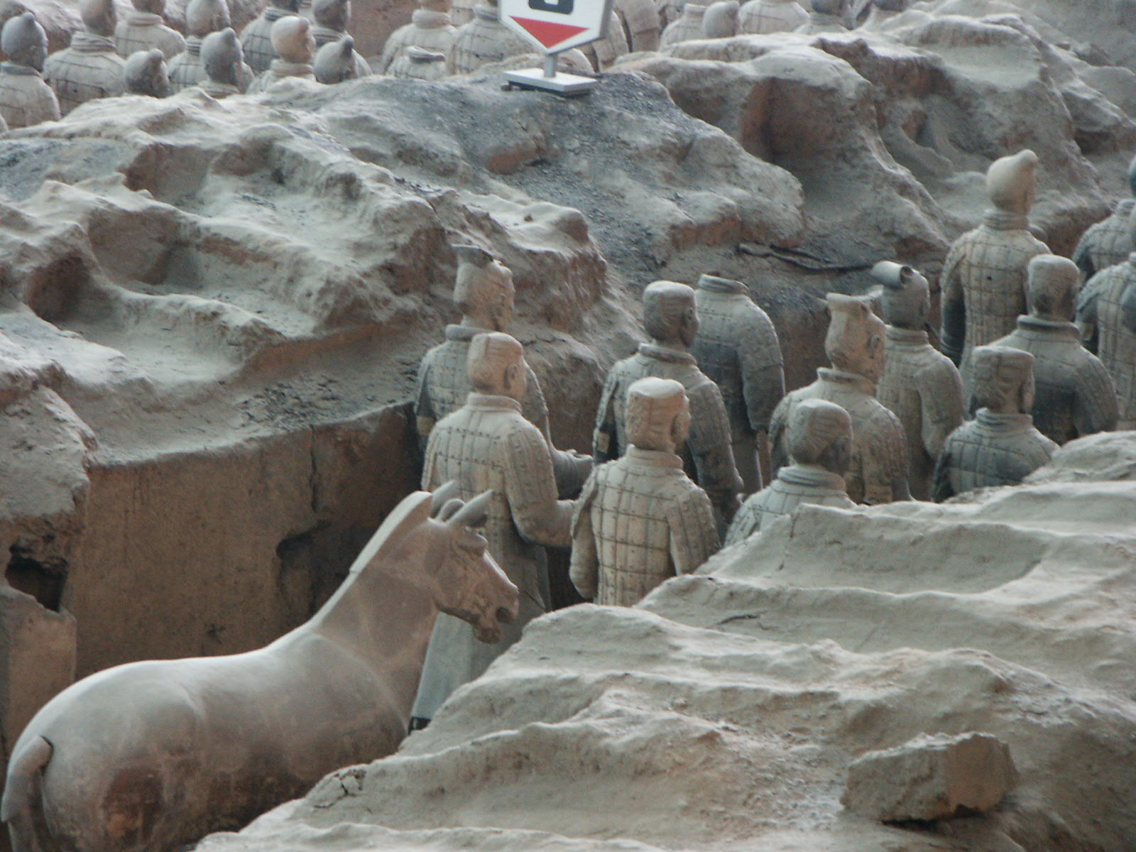 Terracotta Army warriors in Pit 1 built for Qin Shi Huang