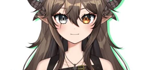 Kumi VTuber Live2D harpy model portrait